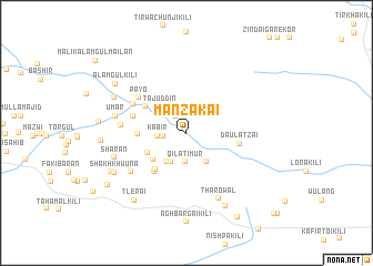 map of Manzakai