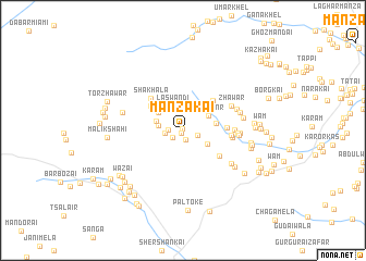 map of Manzakai