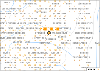 map of Manzalah