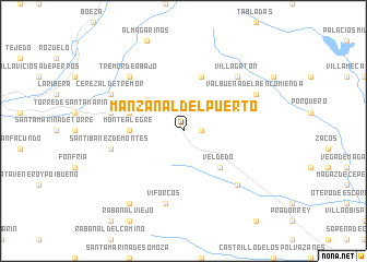 map of Manzanal del Puerto