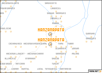 map of Manzanapata