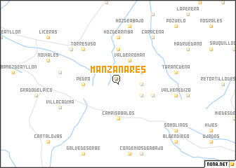 map of Manzanares