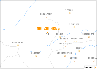 map of Manzanares