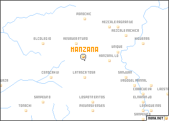 map of Manzana