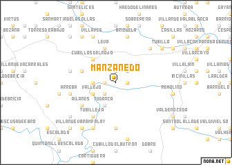 map of Manzanedo