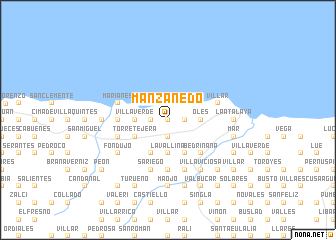 map of Manzanedo