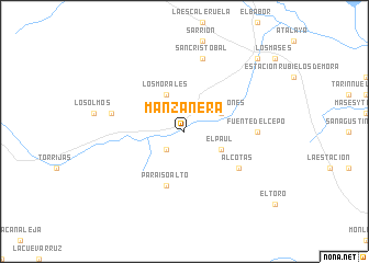 map of Manzanera