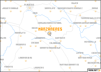 map of Manzaneres