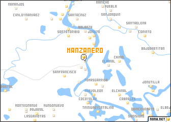 map of Manzanero