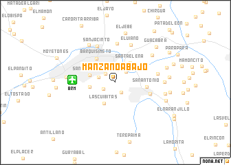 map of Manzano Abajo
