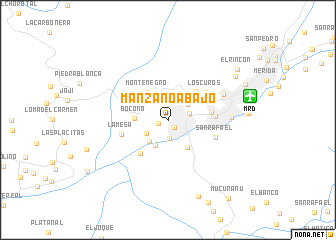 map of Manzano Abajo