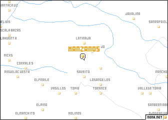 map of Manzanos
