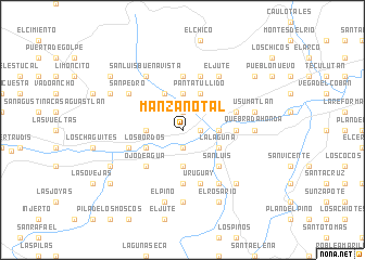 map of Manzanotal