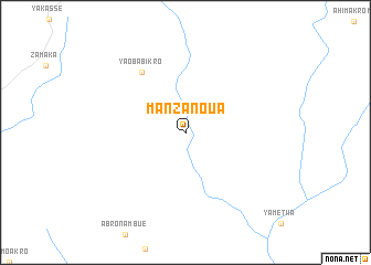 map of Manzanoua