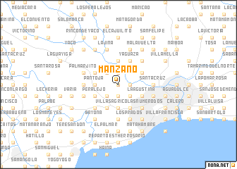 map of Manzano