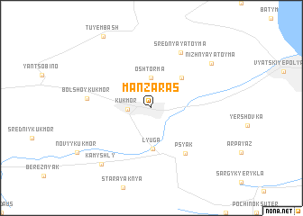 map of Manzaras