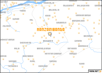 map of Manzari Bānda