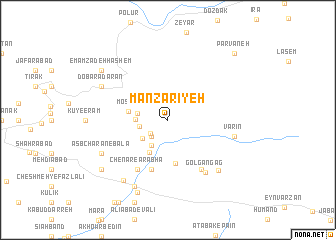 map of Manz̧arīyeh