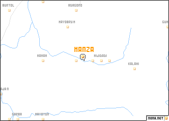 map of Manza