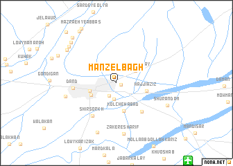 map of Manzel Bāgh