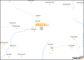 map of Manzelī