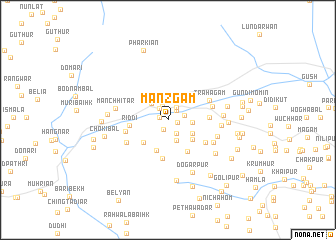 map of Manzgām