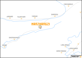 map of Manzhangzi