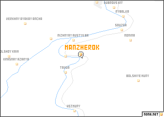 map of Manzherok
