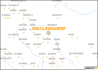 map of Manzil ash Sharaf