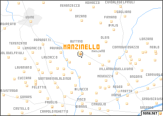 map of Manzinello