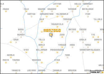 map of Manzogo