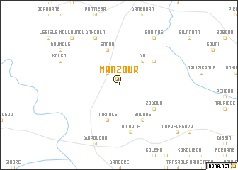 map of Manzour