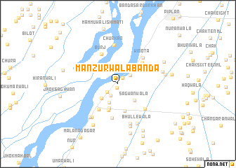 map of Manzūrwāla Bānda