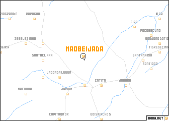 map of Mão Beijada