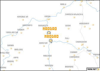 map of Maodao