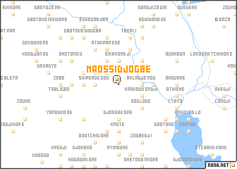 map of Maossi Djogbé
