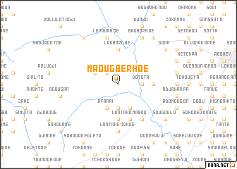 map of Maougbérhoé