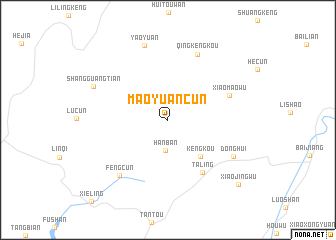 map of Maoyuancun