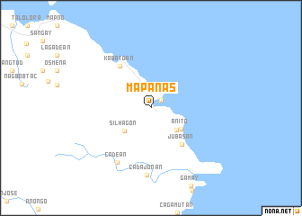 map of Mapanas