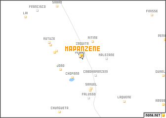 map of Mapanzéne