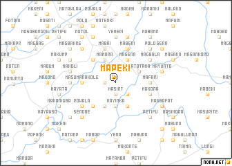 map of Mapeki