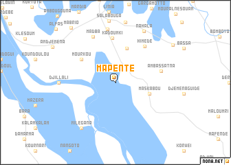 map of Mapente