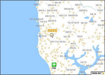 map of Mape