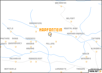 map of Mapfontein
