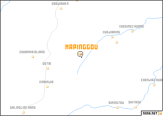 map of Mapinggou