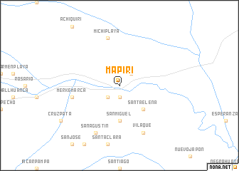 map of Mapiri