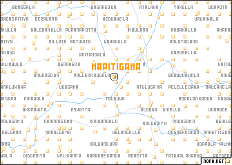 map of Mapitigama