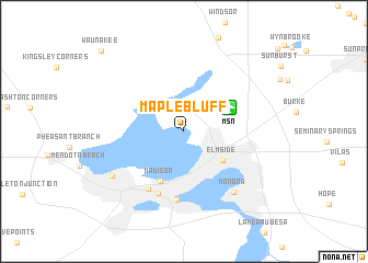map of Maple Bluff