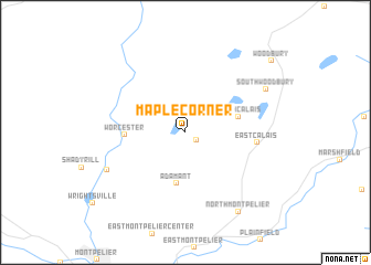 map of Maple Corner