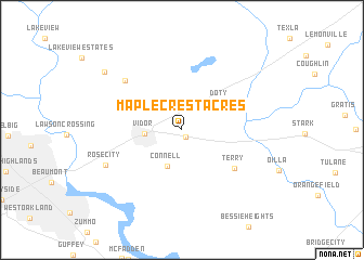 map of Maple Crest Acres